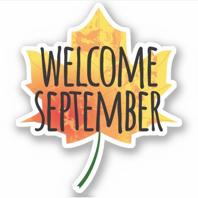 Sticker Bienvenue septembre (Devant)