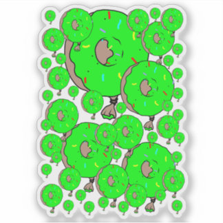 Sticker Big Green Yum-yums2