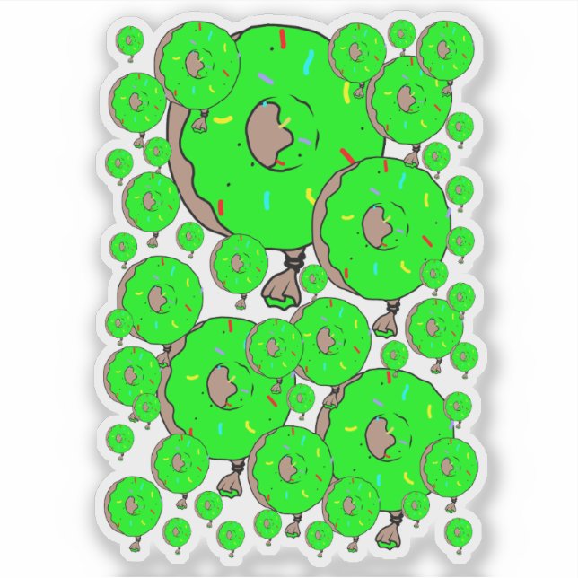 Sticker Big Green Yum-yums2 (Devant)