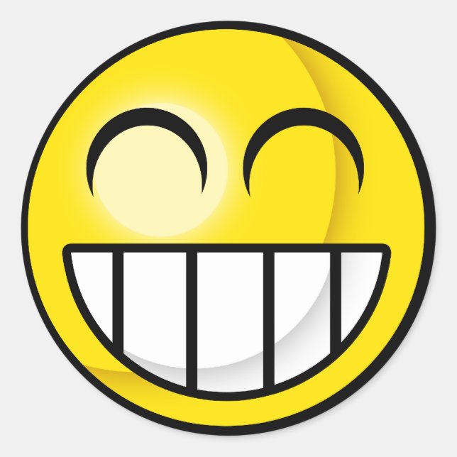 Sticker Big Grin (Devant)