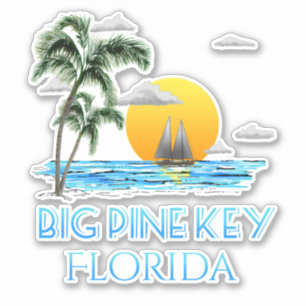 Sticker Big Pine Key Florida Keys voile