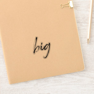 Sticker "Big" Vinyl Transparent Sorority Lil Cadea