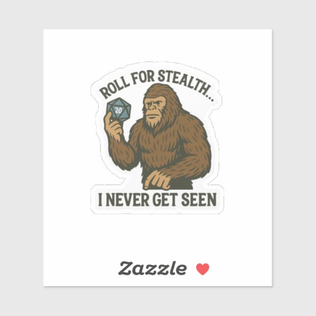 Sticker Bigfoot  (Feuille)