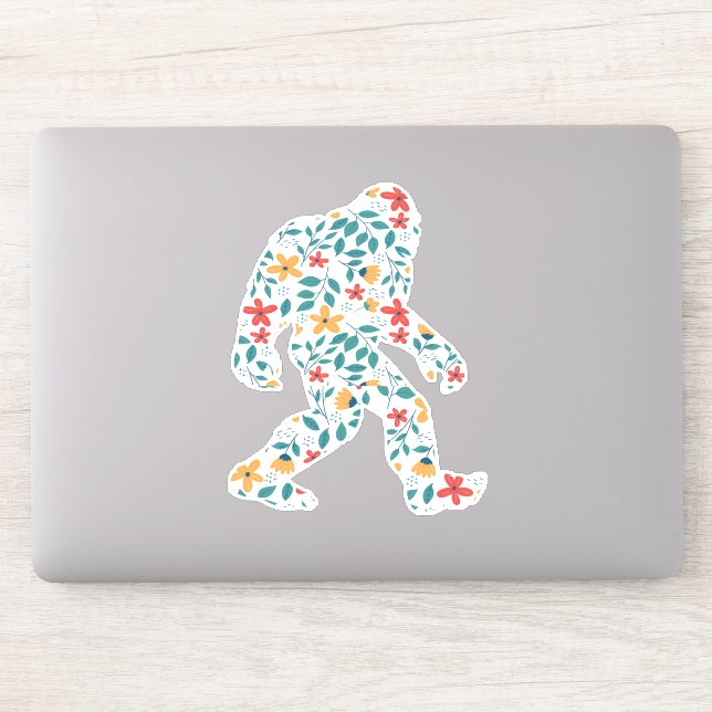 STICKER BIGFOOT FLORAL (Ordinateur)
