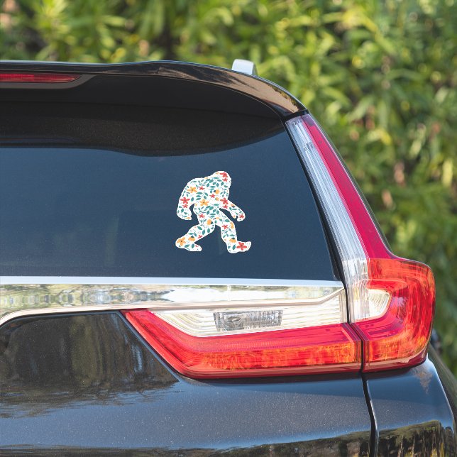 STICKER BIGFOOT FLORAL (Côté voiture)