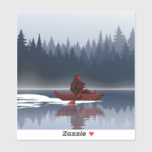 Bigfoot Lake Canoe Forêt sauvage de pins