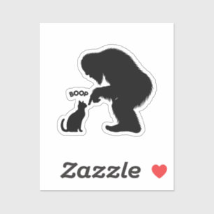 Sticker Bigfoot Sasquatch Chat Boop