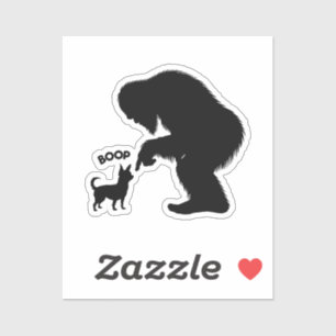 Sticker Bigfoot Sasquatch Chihuahua Boop
