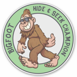 Sticker Bigfoot   Sasquatch (modifiable)