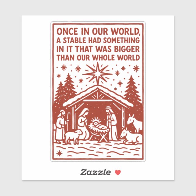 Sticker Bigger than our whole world 1 (Feuille)