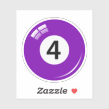 Billard/billard numéro quatre (4) violet