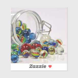 Sticker billes jouets en verre