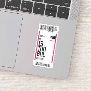 Sticker Billet de voyage Istanbul