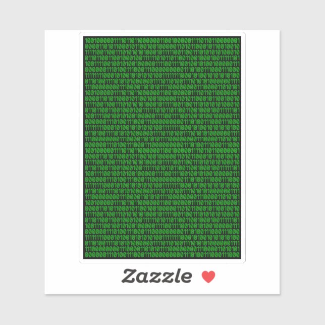 Sticker Binaire (Feuille)