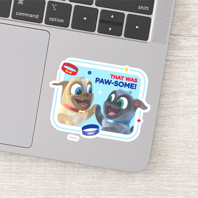 Sticker Bingo et Rolly | C'était Paw-some (Détail)