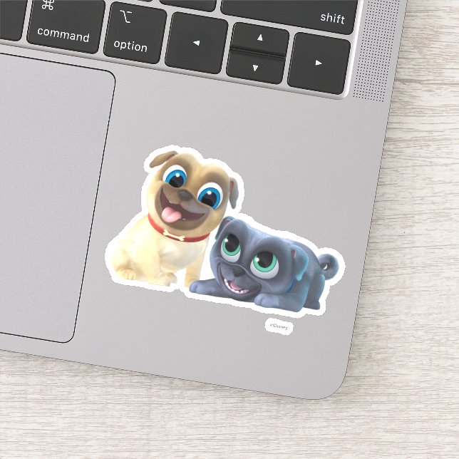 Sticker Bingo et Rolly | Woof & Roll (Détail)