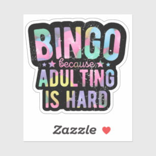 Sticker Bingo parce que l'adultère est difficile   Bingo d