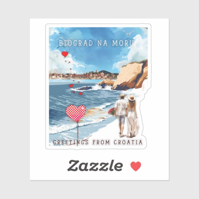 Sticker Biograd na moru 5 (Feuille)