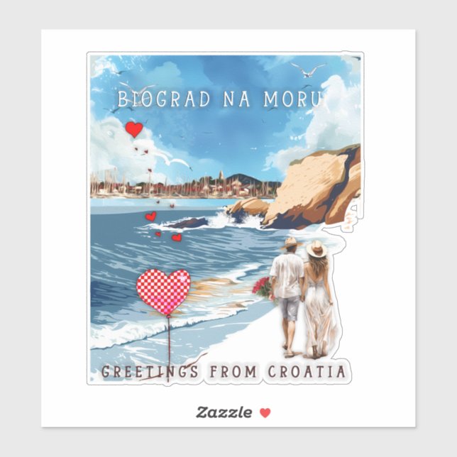 Sticker Biograd na moru 5 (Feuille)