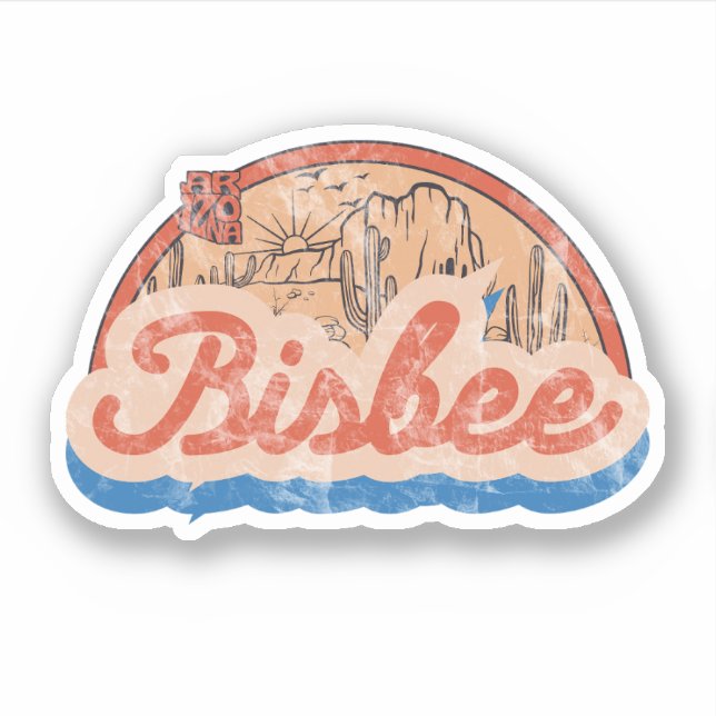 Sticker Bisbee, Arizona (Devant)