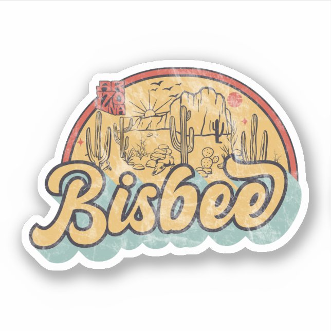Sticker Bisbee, Arizona (Devant)
