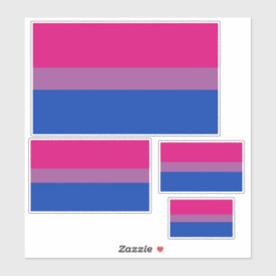 Sticker Bisexual Fierté Drapeau collants découpés pack