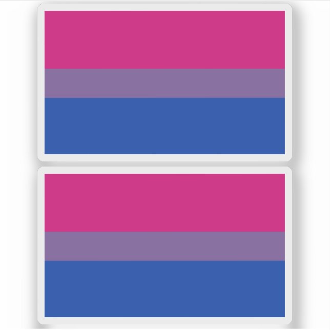 Sticker Bisexual pride (Devant)