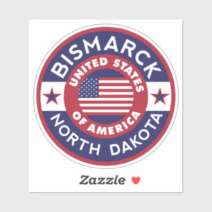 Sticker BISMARCK, Dakota du Nord