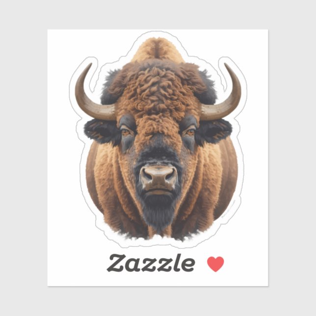 Sticker Bison / Buffle (Feuille)