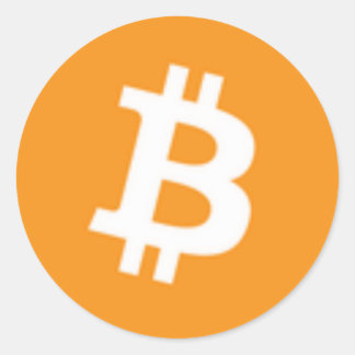 Sticker Bitcoin rond