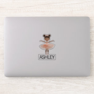 Sticker Black ballerina nom personnalisé