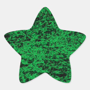 Sticker Black & Green Marble Star