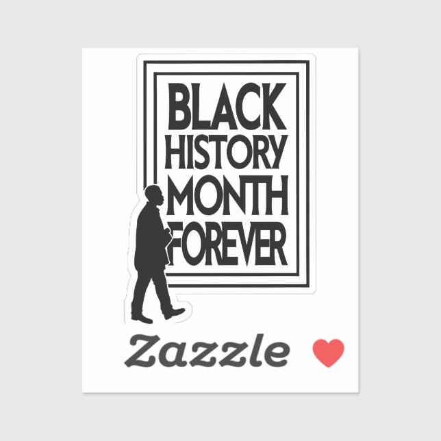 Sticker Black History Month Forever (Feuille)