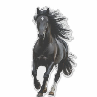 Sticker Black horse
