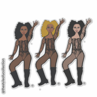 Sticker Black Lace Dancer