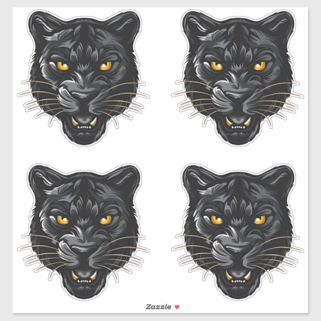 Sticker Black Panther (Feuille)