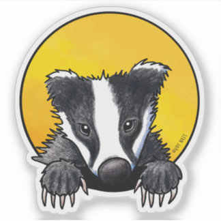 Sticker Blaireau Mignon
