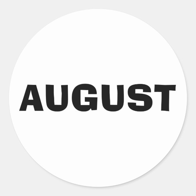 Sticker blanc Ad Lib d'août par Janz (Devant)