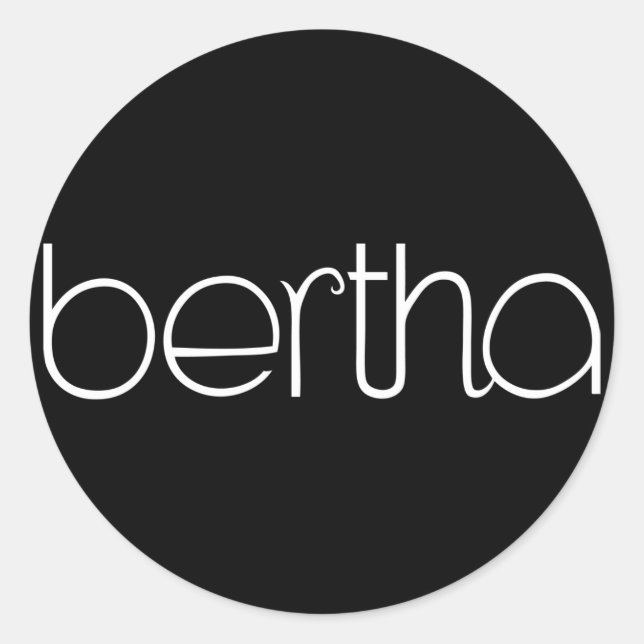 Sticker blanc Bertha (Devant)