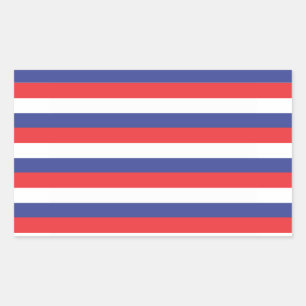 Sticker blanc bleu rouge