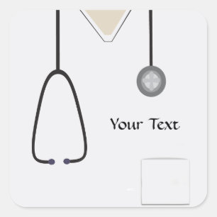 Sticker blanc Médicale Scrubs