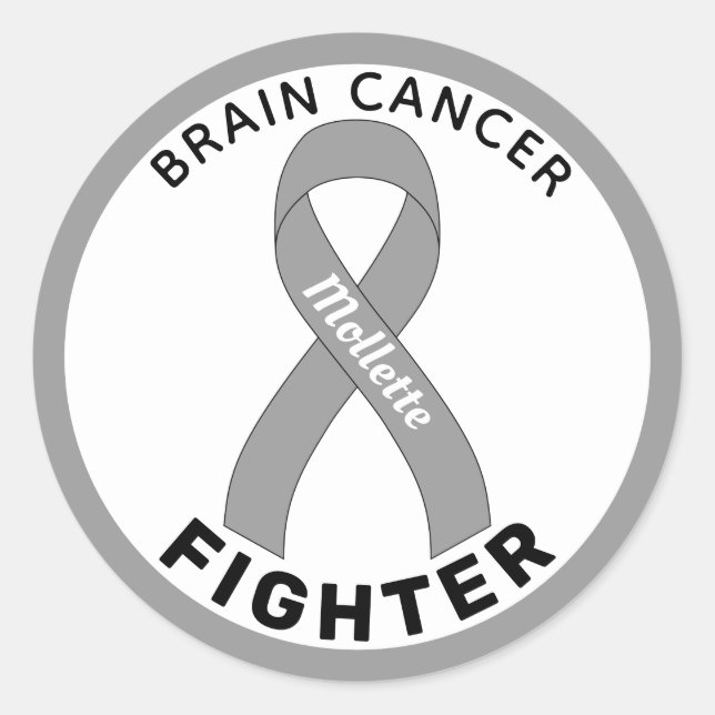 Sticker blanc rond pour Lutte contre le cancer du  (Devant)