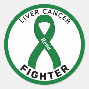 Sticker blanc rond pour Lutter contre le cancer du