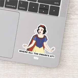 Sticker Blanche-Neige Où sont tous les nains ?