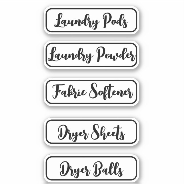 Sticker blanchisserie 5 organisation personnalisée (Devant)