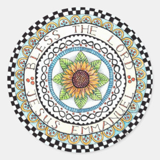 Sticker Bless the Lord Round