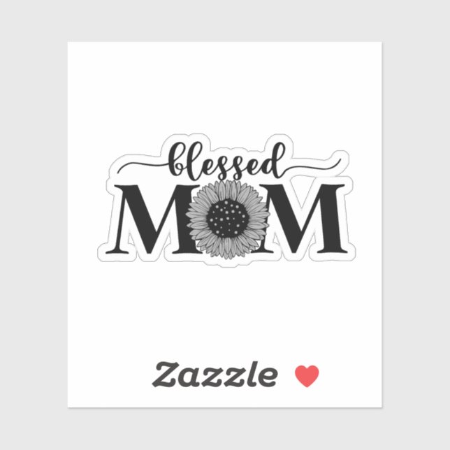 Sticker Blessed Mom (Feuille)