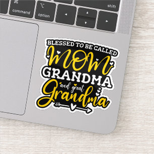 Sticker Blessed To Be Called Mama Grandma Et Great Grandma