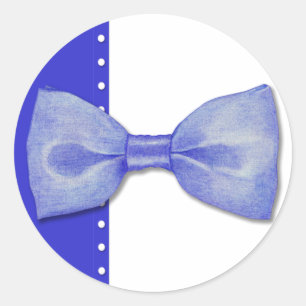 Sticker Bleu Bowtie