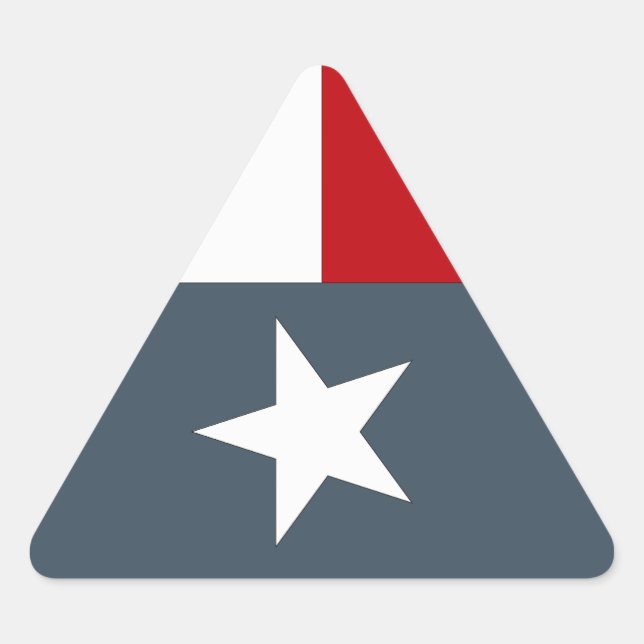 Sticker Bleu Faded Lone Star Drapeau Coeur Texas T (Devant)